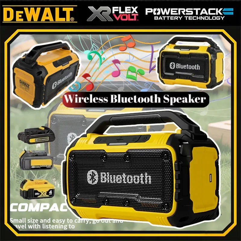 Dewalt Tool Portable Speaker Wireless Bluetooth-compatible Subwoofer Outdoor Construction Site Waterproof Loudspeaker Stereo