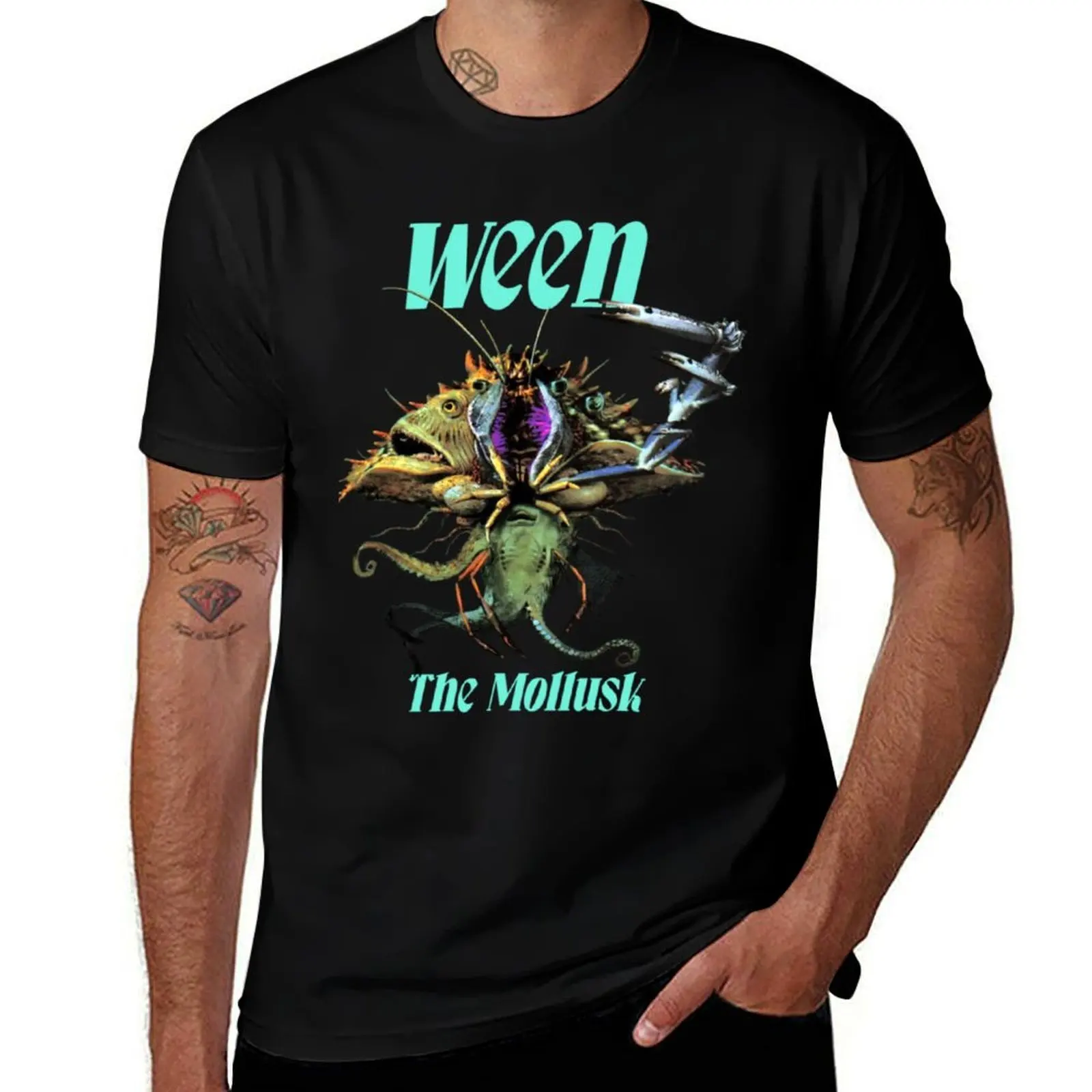 The Stay Eel Ween The Mollusk T-Shirt Basic Solid Tee for Daily Use T-Shirt