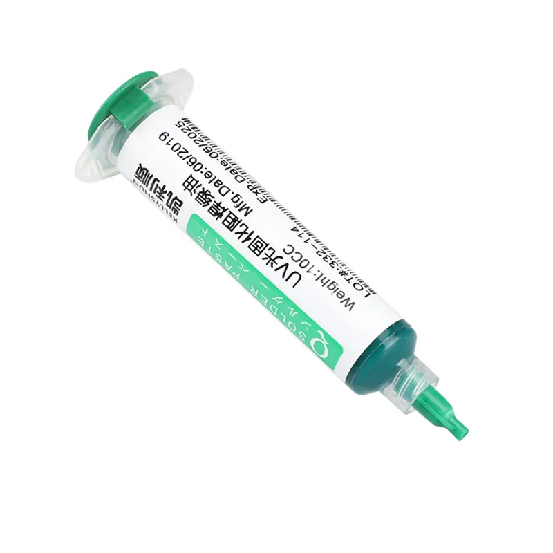 10ml verde uv cura máscara de solda tinta para pcb bga placa de circuito isolante proteger pasta de solda fluxo óleo mecânico