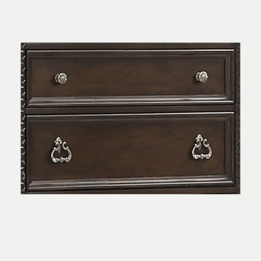 Traditionelle 5-Schubladen-Kommode aus Mahagoni