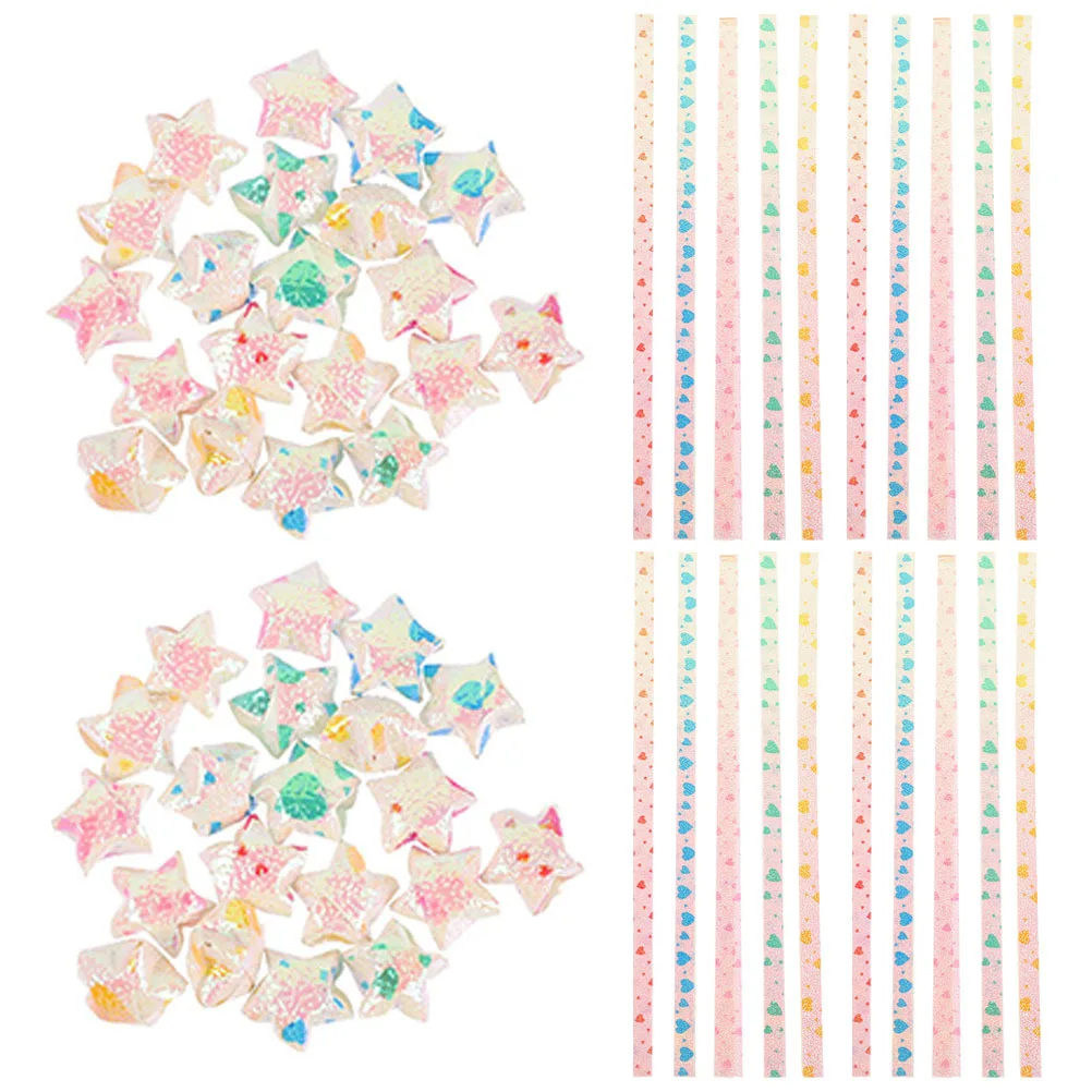 

480Pcs Love Paper Strips Bright Double-Sided DIY Origami Paper for Kids Adults Handicraft Decoration Stress Relief