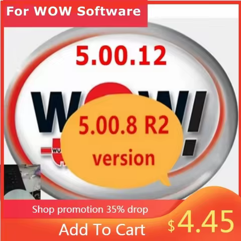 WOW V5.00.12 WOW 5.00.8 R2 Software Multi-languages with Keygen For Tcs Multi-diag Cars Diagnostic Tool 2025 Hot Sale W-ur-th