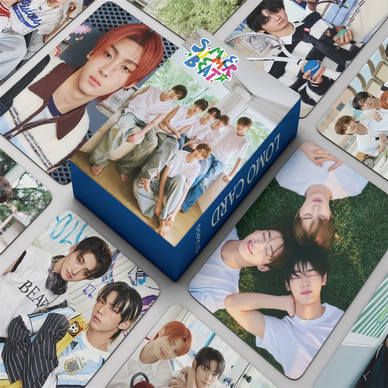 55pcs/set Kpop TWS Boy's Album SUMMER BEAT! LOMO Card HANJIN JIHOOH SHINYU Girl's Collection Gift K-pop Postcard Photo Card