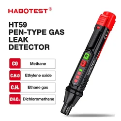 Habotest-ポータブル天然ガス漏れ検知器,漏れ検知器,可聴および視覚アラーム,ガススニファー,可燃性,HT59, HT60