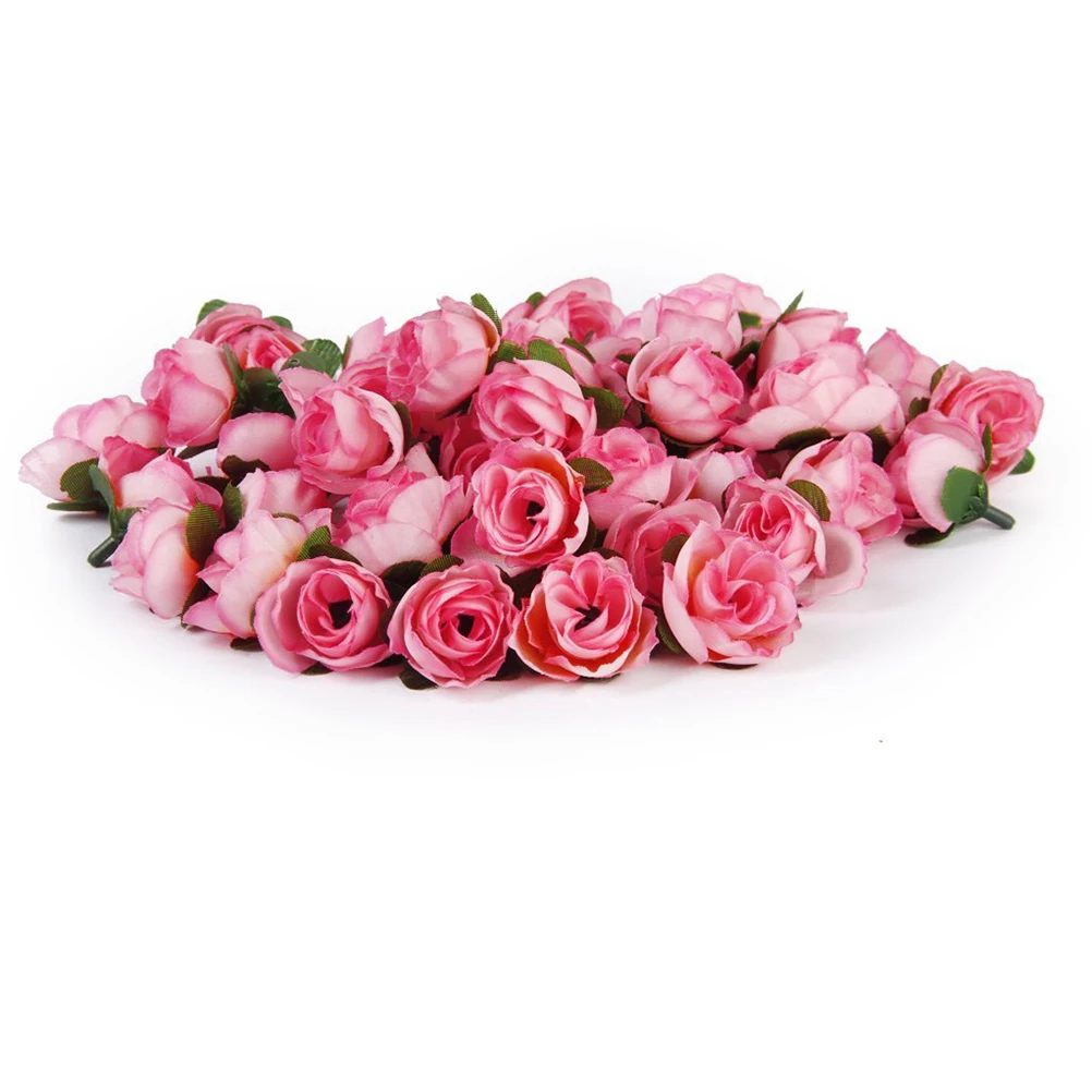 

60pcs Artificial Silk Rose Heads for Wedding Party Decoration LifelikeRoses Bouquet Flowers Home Office Cafe Valentine