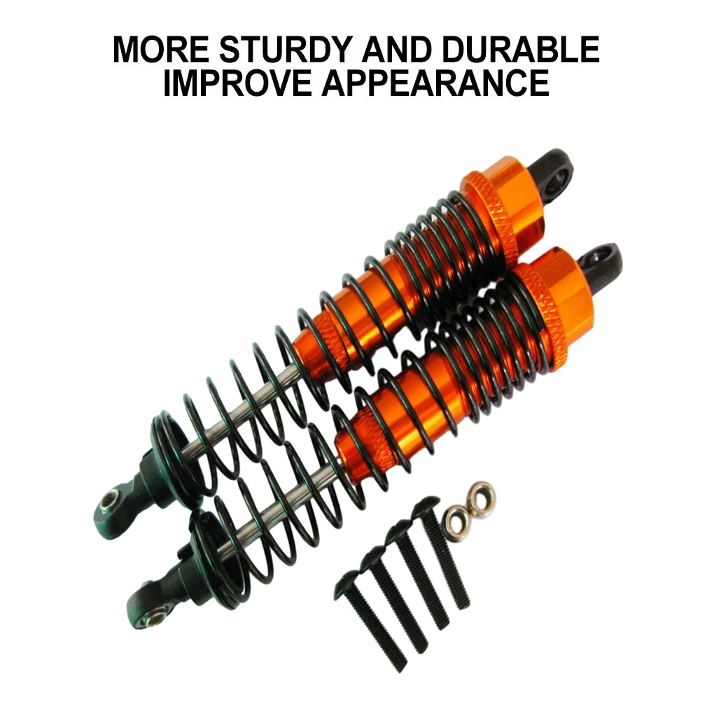 2pcs 1/10 Front Rear Shock Absorber Aluminum Alloy Wear-resistant Rc Front Rear Shock Absorber For WLtoys K949 10428 RC Car Part