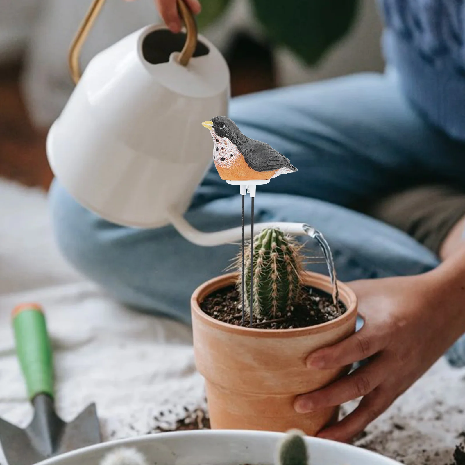 

Soil Moisture Meter Tester for Plants Hydrometer Cartoon Bird Design Monitor Garden Soil Humidity Testing Meter Indoor