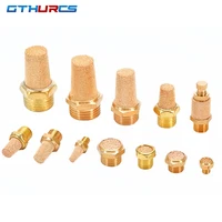 Silenciador de escape neumático de latón, conector reductor de filtro de ruido, BSL M5, 1/8 "", 1/4"", 3/8 "", 1/2""