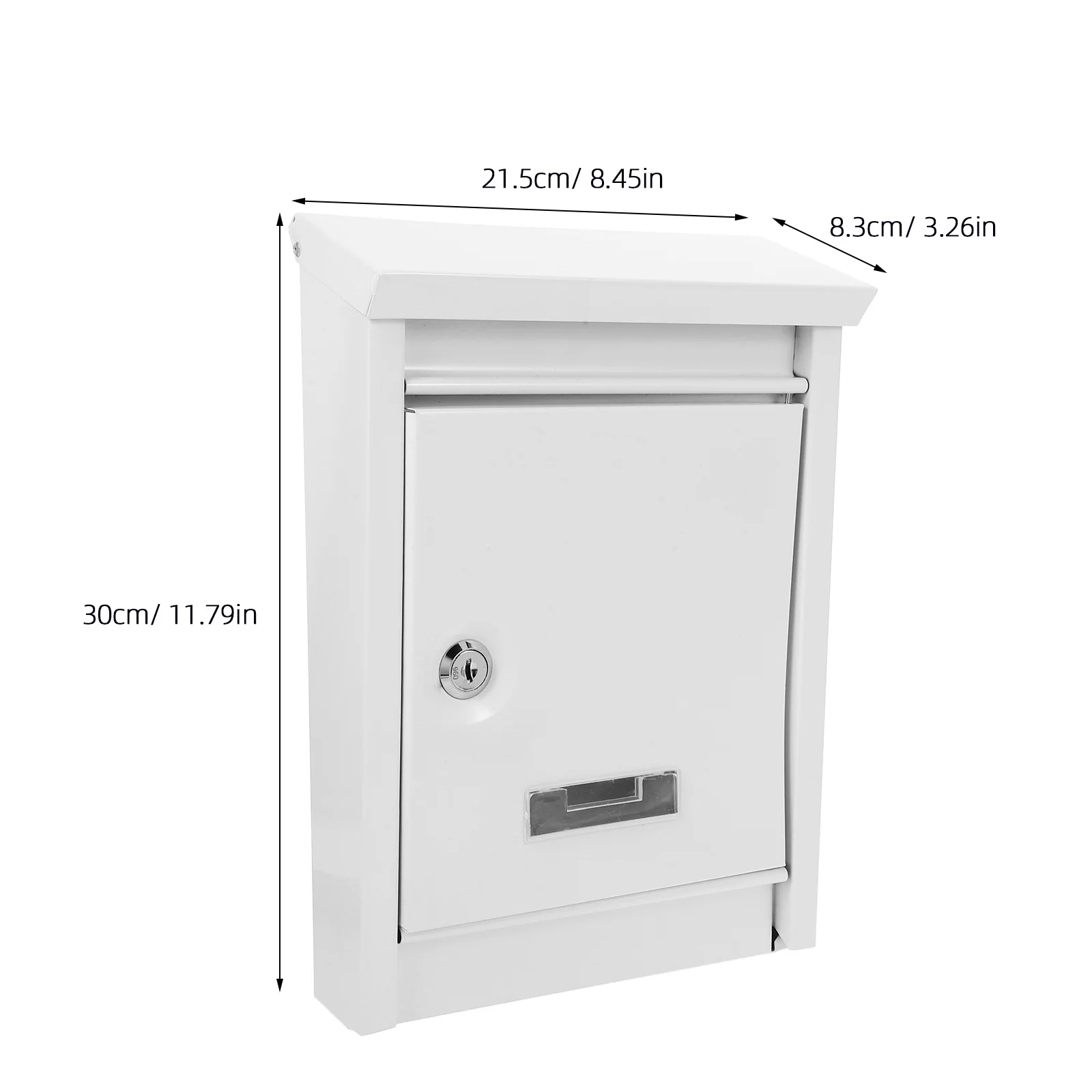 

Waterproof Mailbox Wall Mount Large Iron Lockable Outdoor Letter Box Black Metal Post Box For Garden