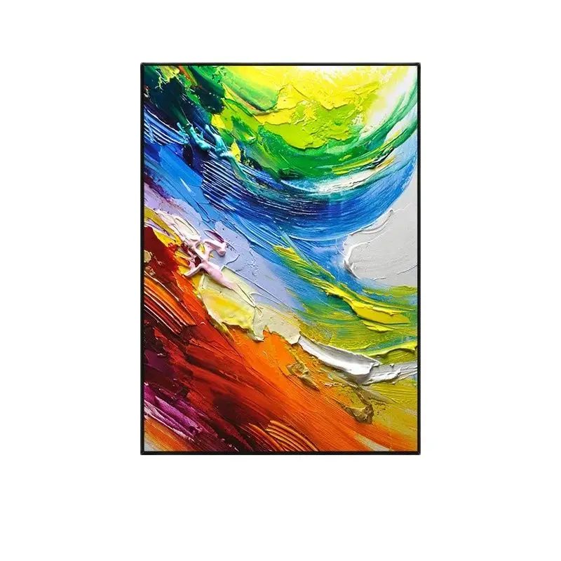 

Abstract Oil Painting on Canvas for Living Room Wall Decor 100% Hand Painted Modern Knife Hand painted wall art abstract