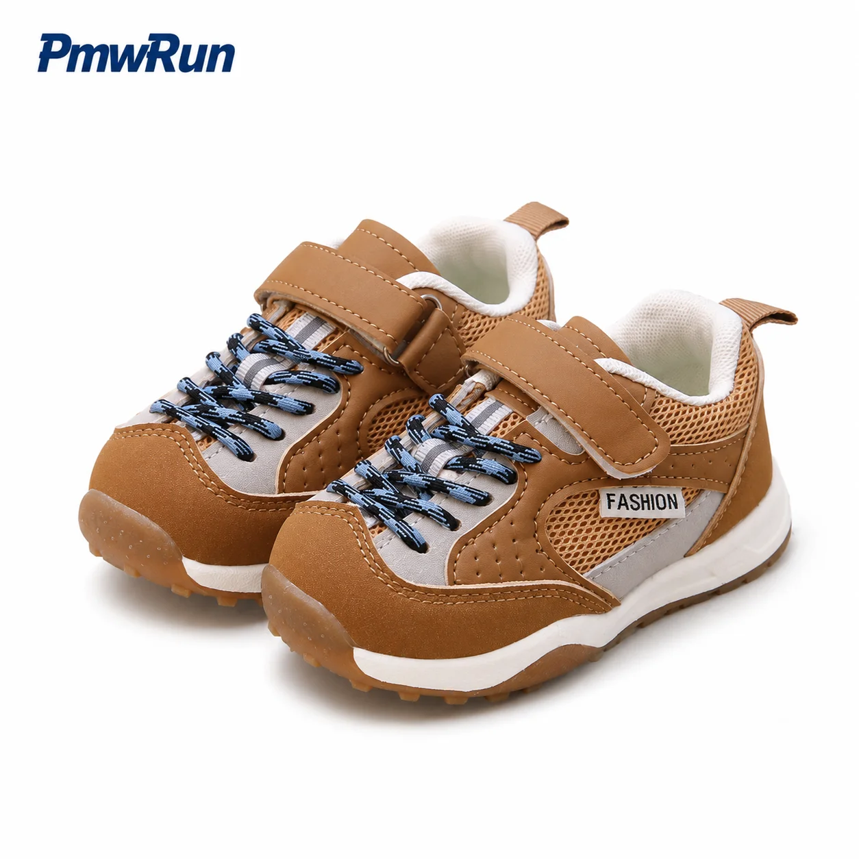 PU Leather Sport Shoes For Children Ergonomics Anti-slippery Kid's Sneakers Outdoor Boy's Girl's Running Footwear Casual Shoes