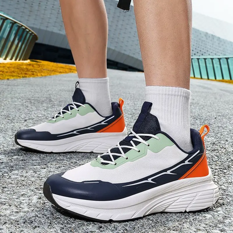 New Trend Trail Running Shoe Non-Slip Running Sports Shoe Man Wearable Outdoor Running Shoes Hard-Wearing Walking Jogging Shoe