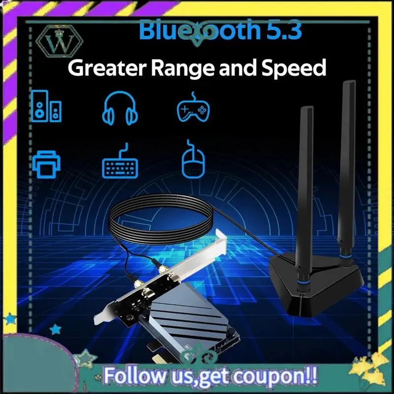 Nuevo adaptador Bluetooth 5,3 WIFI 7 adaptador de tarjeta de red inalámbrica Wifi7 Forwin11 Withqualcomm