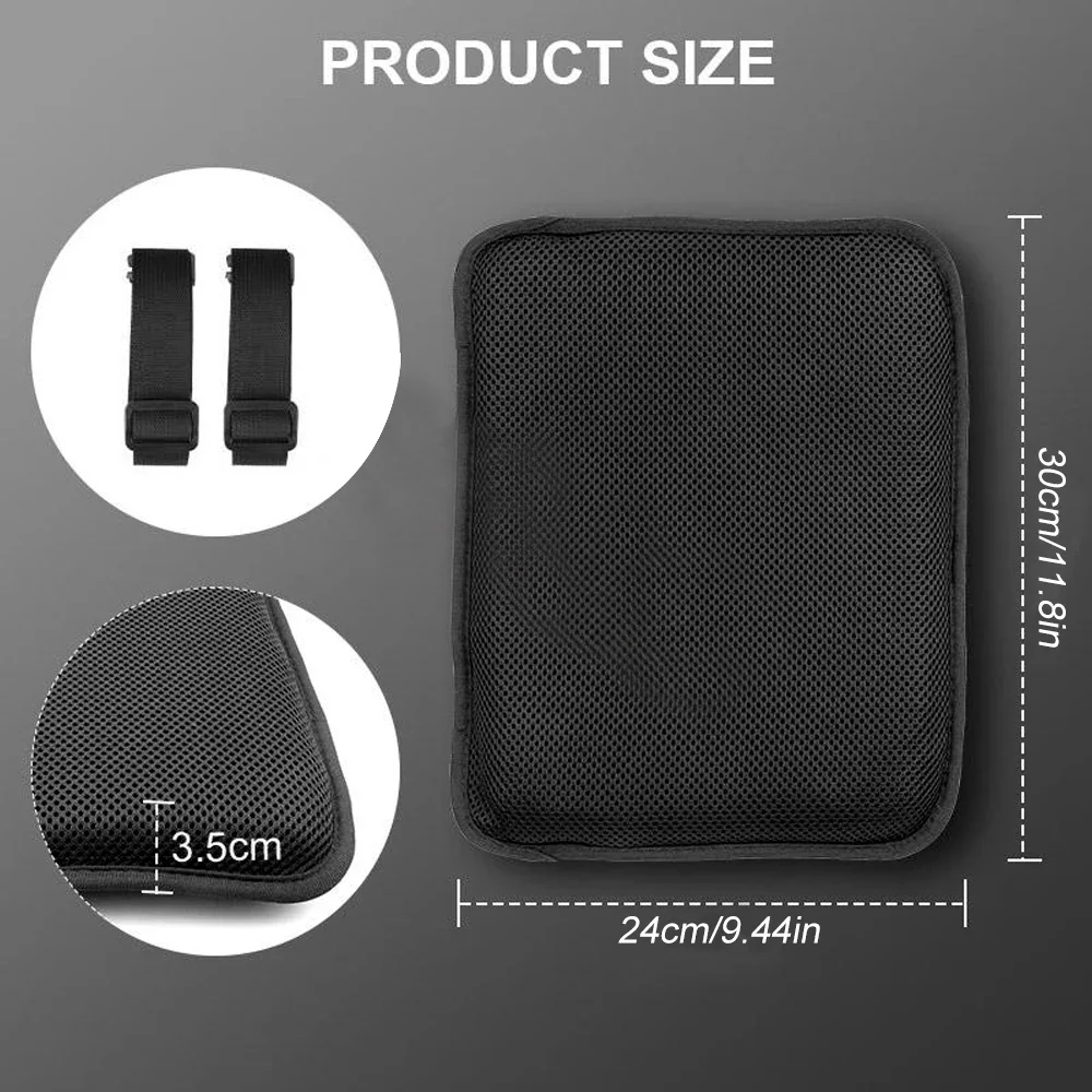 Motorcycle Gel Seat Cushion,Seat Cushion Available for Rear Passengers Honeycomb Structure Breathable Anti-Skid Shock Absorption