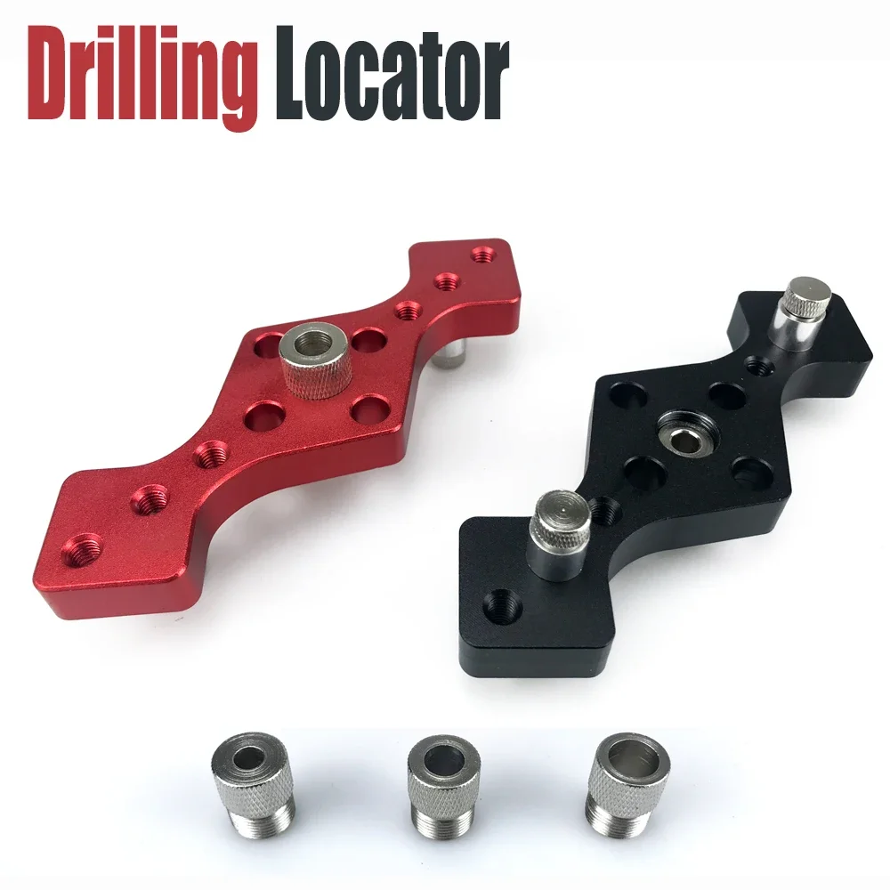 

Woodworking 6/8/10mm Vertical Pocket Hole Jig Self Centering Dowel Drill Guide Pin Fixture Sliding Drilling Punch Guide Set