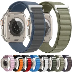 Alpine Loop Strap For Apple Watch Ultra 3/2 49mm S11-10 46mm 42mm 9 8 7 45mm 41mm Nylon Bracelet iWatch 6 5 4 SE3 44mm 40mm Band