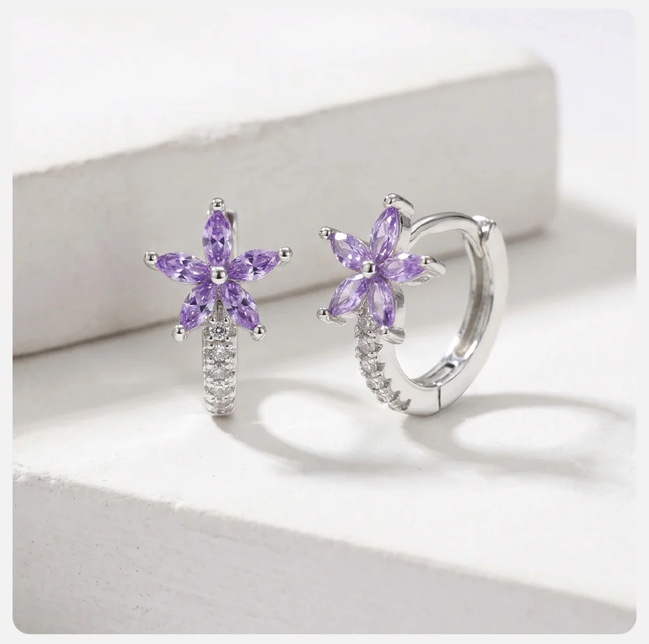 Vnox Trendy Luxus-Ohrringe mit bunten Schmetterlingen und Zirkonia für Damen, glänzende Kristall-Schleifen-Blumen-Ohrringe, Brautschmuck für Hochzeiten. – Detail 13