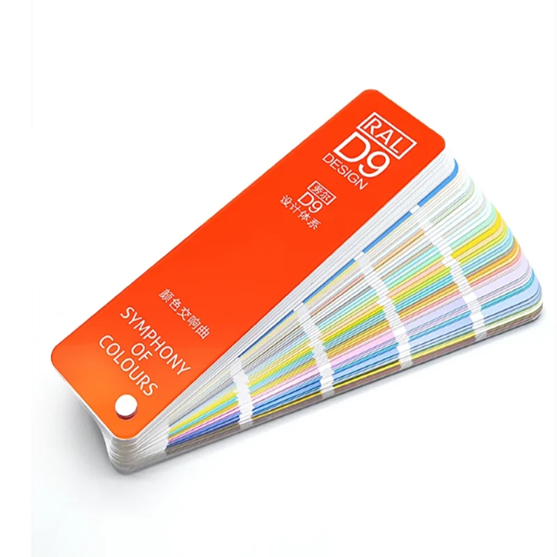 RAL Color Card D2/D9 1825 Color International Standard Cmyk Printing and Packaging Clothing Paint Color Matching Card Sample