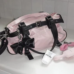 Pink Large Capacity Shoulder Crossbody Bag Women 2024 New Versatile Commute Travel Handbag Fashion Hotgirl Undersrm Bags