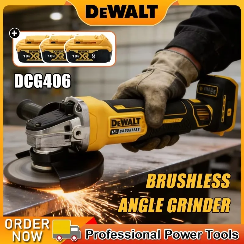 dewalt-125mm-dcg406-cordless-angle-grinding-machine-high-performance-outstanding-cutting-and-polishing-brushless-angle-grinding