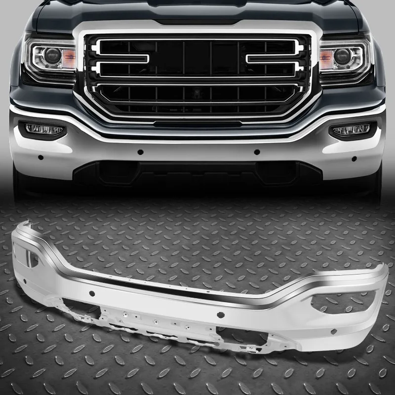 

US For 16-19 Sierra 1500/Limited Front Bumper Face Bar w/ Sensor & Fog Light Holes