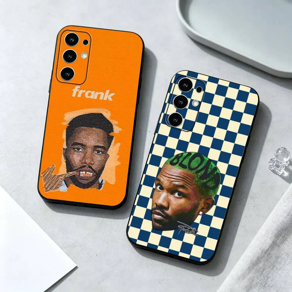 Frank Ocean Singer Channel Blonde Phone Case Black Silicone Soft For Samsung S25,S24,S21,S22,S23,S30,Ultra,S20,Plus,Fe,Lite