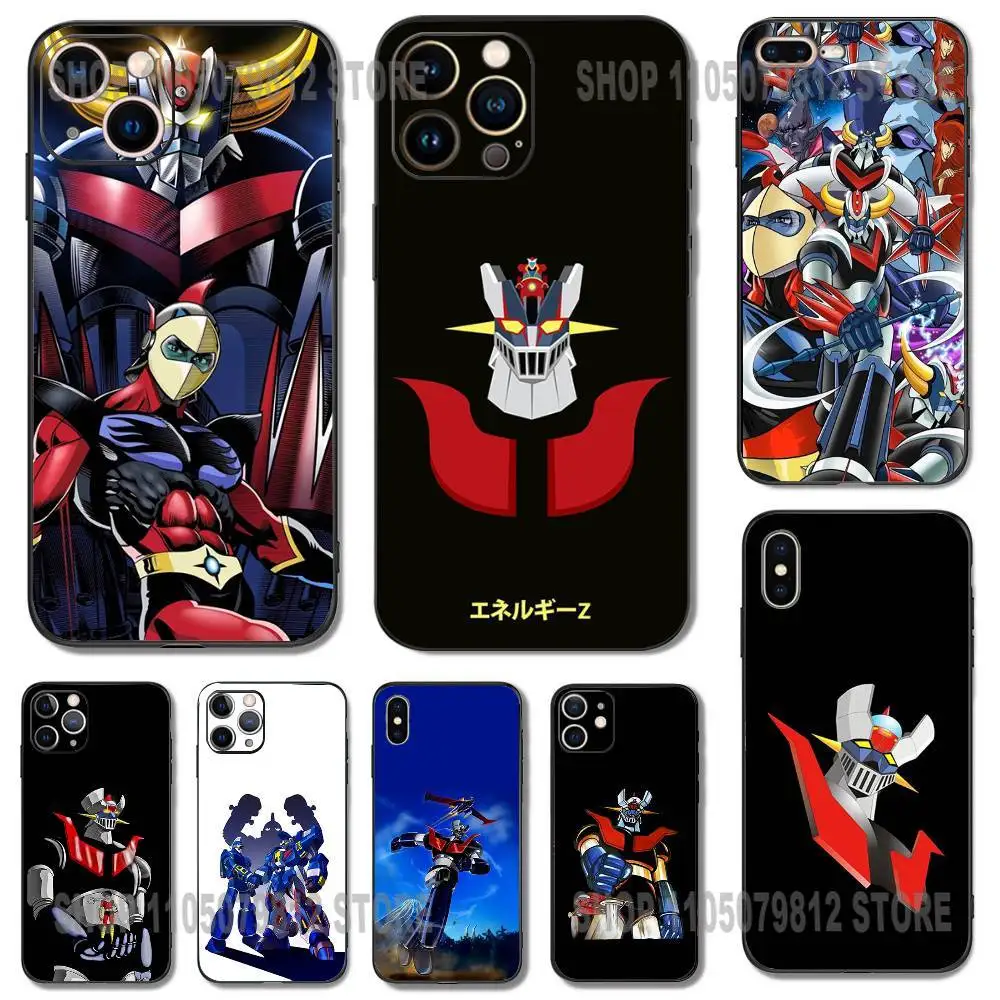 

UFO R-Robot G-Goldorak Phone Case For iPhone 17 16,15,14,13,12,11,Pro,XS,Max,XR,Plus,Mini Soft Silicone Black Shockproof