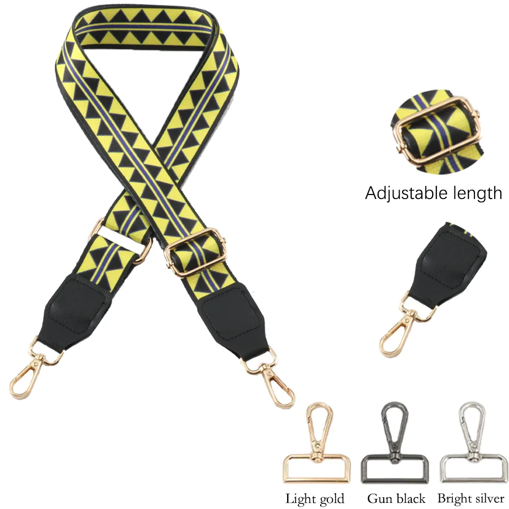 

Nylon Shoulder Strap Diy Exquisite Embroidery Universal Fashionable Durable Precision Woven Diagonal Shoulder Strap 3.8CM