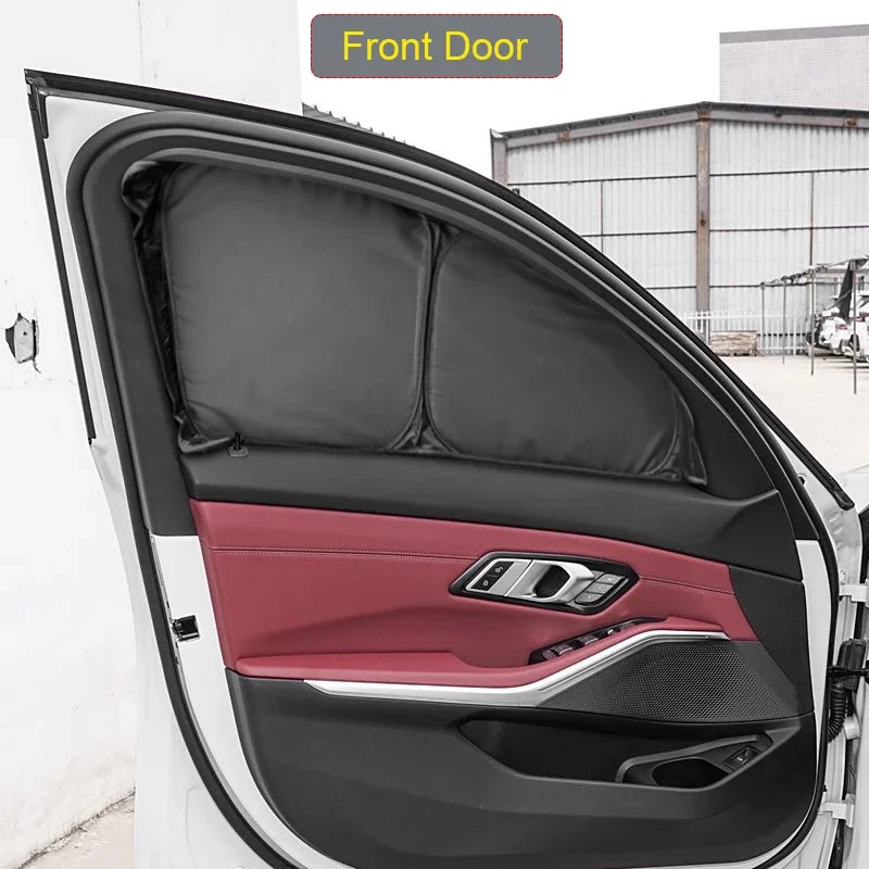 

Автомобильный черный оконный солнцезащитный козырек с защитой от УФ-лучей, теплоизоляционная защитная крышка, аксессуары для интерьера для BMW 3 серии G50 2019-настояще