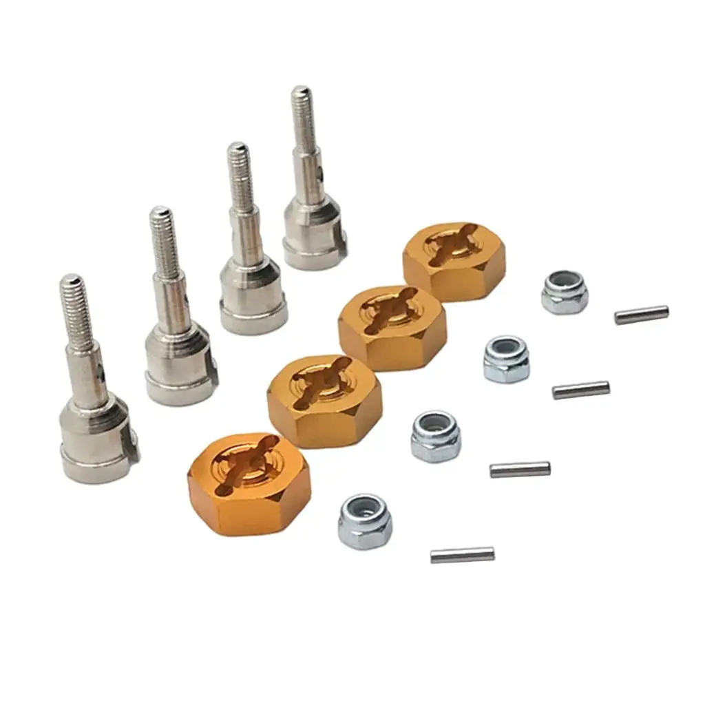 RC Car Metal Wheel Conversion Set Axle 12 Adapter /18 Scale A959 RC Crawler Climbing Buggy Car Model Modified accessories