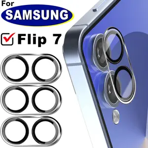 Bilashmart HD Len Glass Lens Tempered Glass Samsung Galaxy Z Flip 7 ZFlip7 5G Coverage Lens Anti Scratch Camera Protective Films