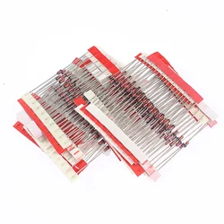 250PCS 25 Values 1W Zener Diode Kit,3V~33V 1N47 Series Voltage Regulator Diodes set, 3V 3V3 3V6 3V9 4V3 4V7 5V1 5V6 6V2 6V8 7V5