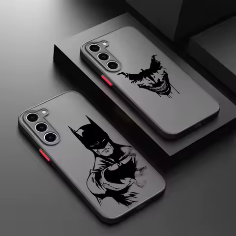 J-Jokers Luxury Art B-Batmans Frosted Translucent For Samsung A53 A52 A33 A32 A51 A71 A21S A13 A73 A50 A22 A12 5G Soft