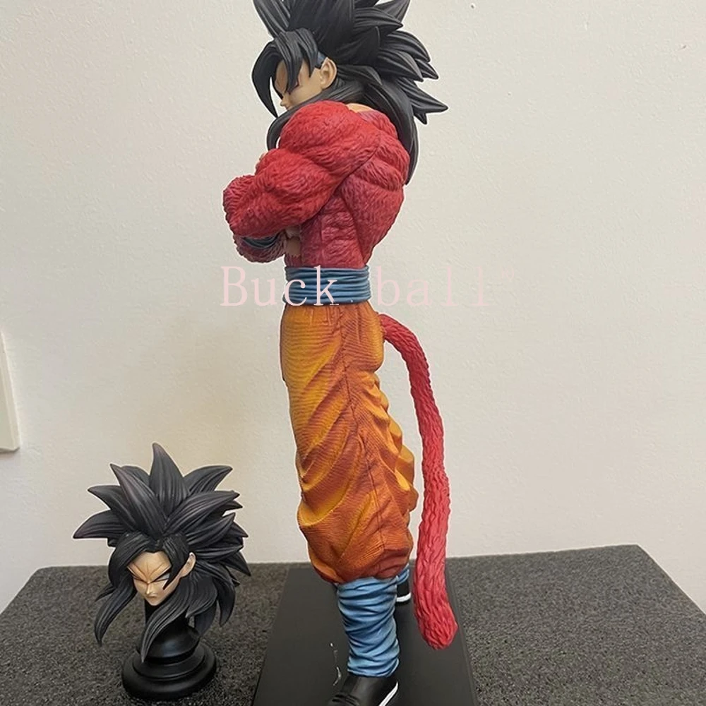 34cm Dragon Ball Figures Son Goku Anime Figure Super Saiyan 4 Figurine Gk Statue Figurine Model Doll Collection Room Toys Gift