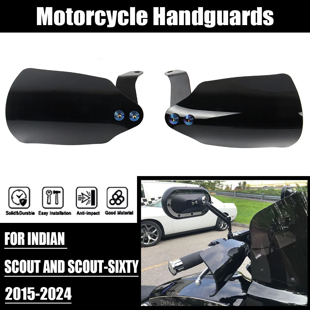 Motorcycle Handguards FOR 2015 - 2024 INDIAN SCOUT AND SCOUT-SIXTY Hand Guard Black Handguard Accessories