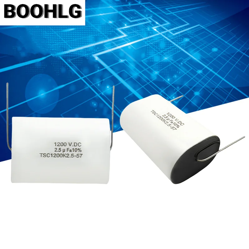 Non inductive axial non inductive IGBT absorption capacitor 1200VDC 2.5UF 1200V 2.5UF 225 with high stability and good heat diss