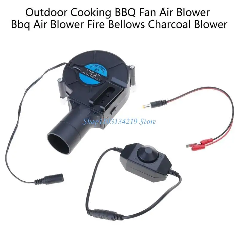 

N5KC 24 В воздушная воздуходувка BBQ BBQ Outdoor Travel 5000RPMPM 40CFM Вентилятор переменной скорости