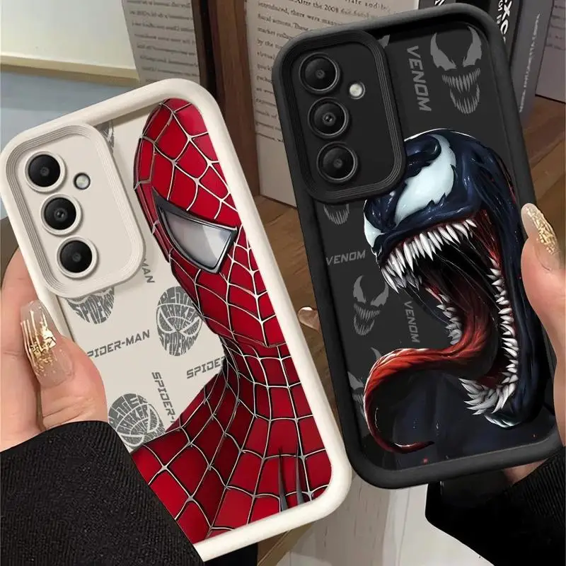 Marvel Spider Man Venom Cover Phone Case for Samsung Galaxy A12 A13 A14 A22 A23 A24 A32 A33 A34 5G Silicone Soft TPU