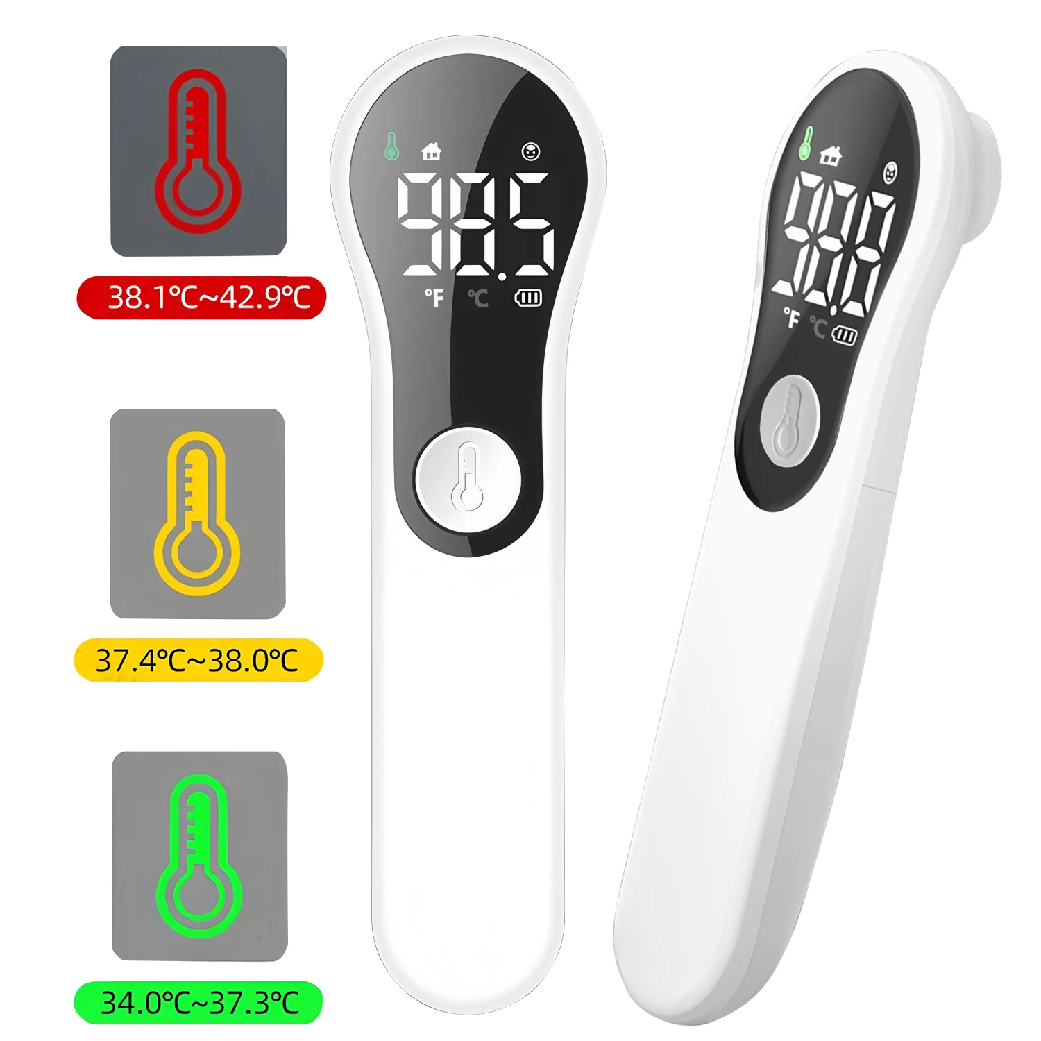 

1PC 2PCS Mini Thermometer Digital Non-Contact Thermometer Forehead Ear Medical Termometro Body Fever Infrared Temperature Meter