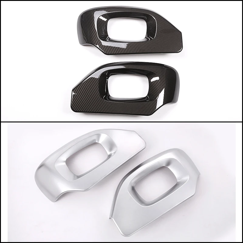 

For Land Rover Range Rover Sport/Vogue 2014-2017 ABS Carbon Fiber Seat Adjustment Frame Trim Cover Interior Accessories 2 Pcs