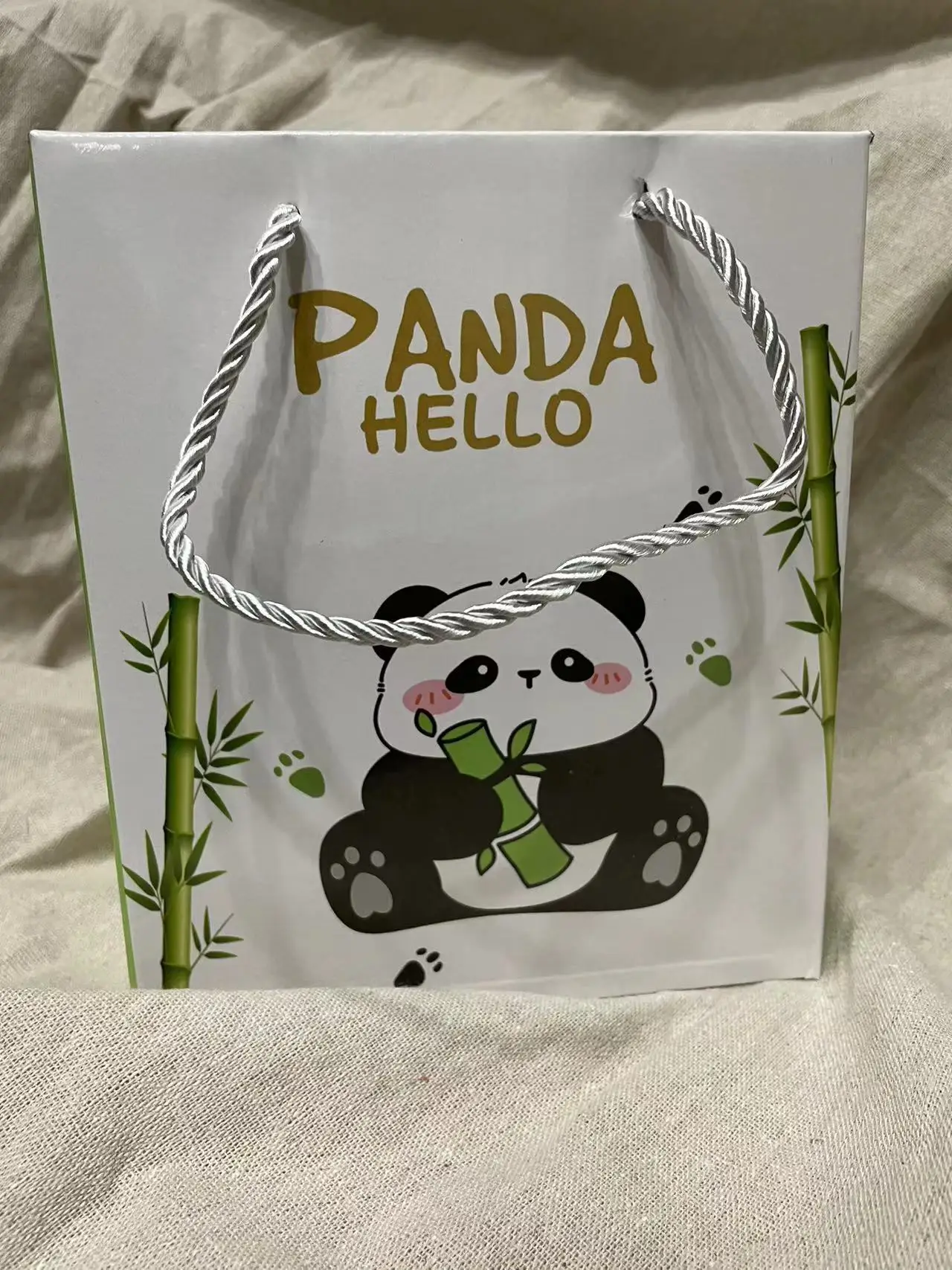 Panda mug ceramic cup birthday gift towel cup gift opening gift