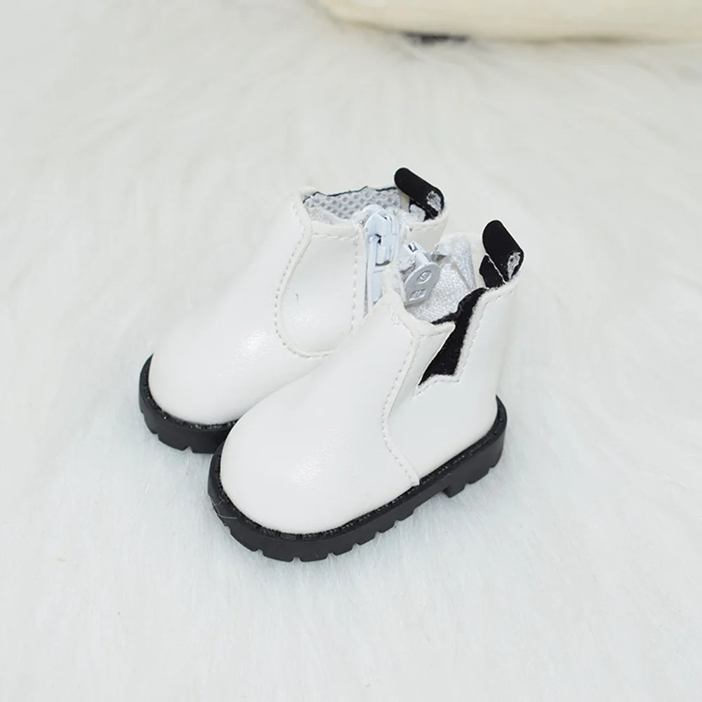 Aeromdale Zapatos De Muñeca De Poliuretano Con Cordones – 1 Par En Blanco Para Muñecas De 14 Pulgadas (35 Cm)