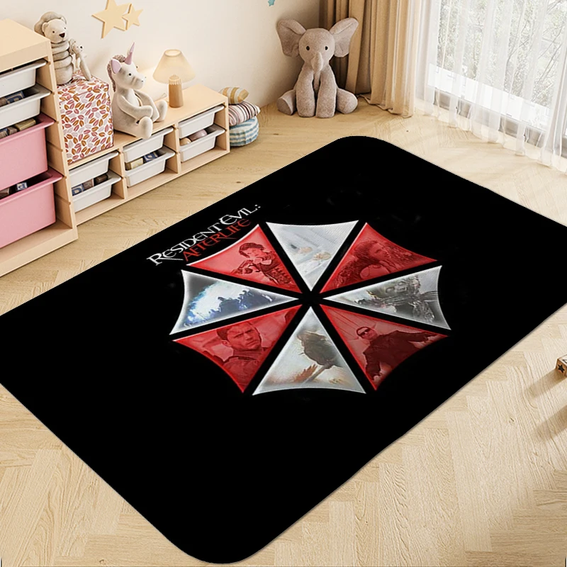 Custom Washable Non-slip Kitchen Rug A-Resident Evils Aesthetic Hallway Bed Room Floor Carpets Funny Doormat Entrance Bathmat