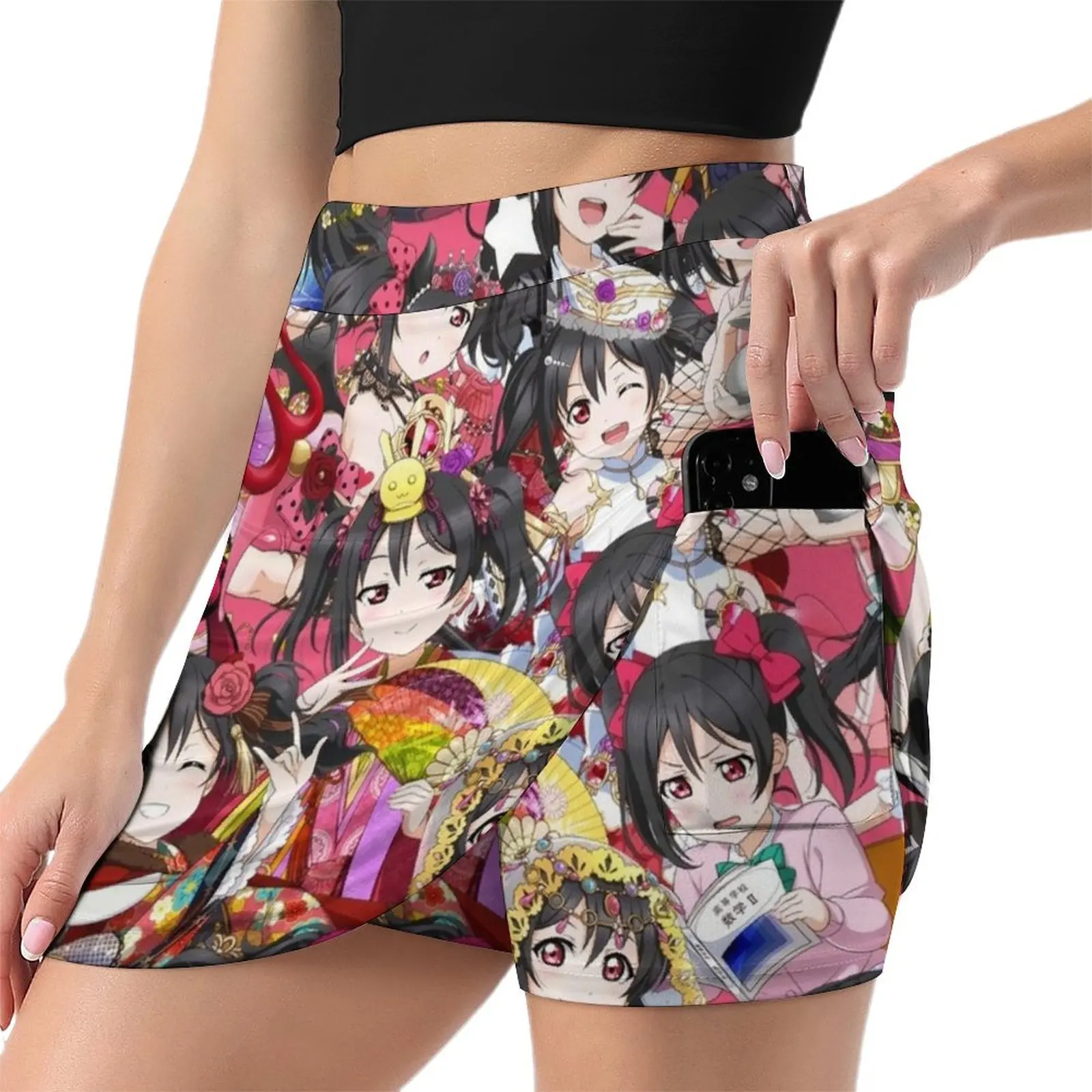 nico everywhere 2.0 Mini Skirt Skirt satin korean skirt