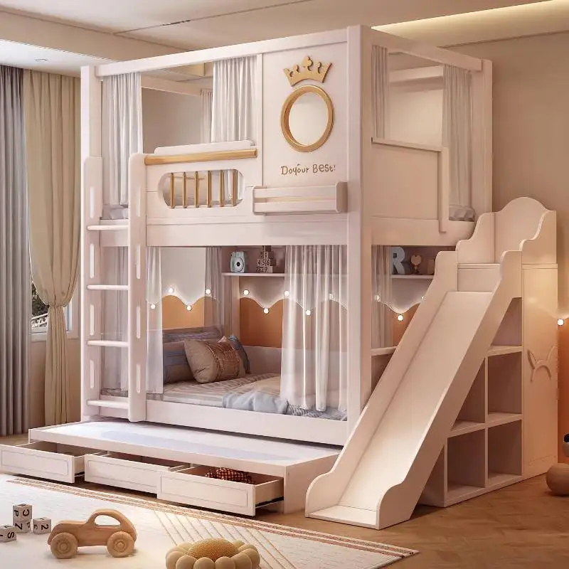 

Nordic Expandable Kids Beds Decoration Storage Custom Design Kids Bed Princess Girls Modern Lettino Per Bambini Furniture Home