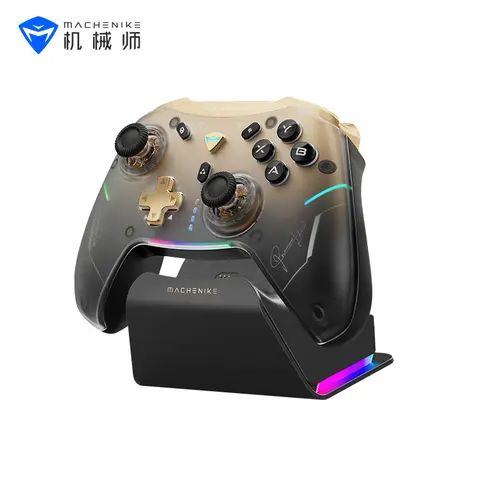 Machenike g5pro v2 controlador de jogo final gatilho óptico botão abxy joystick permutável à quente resolução 4k para switch pc