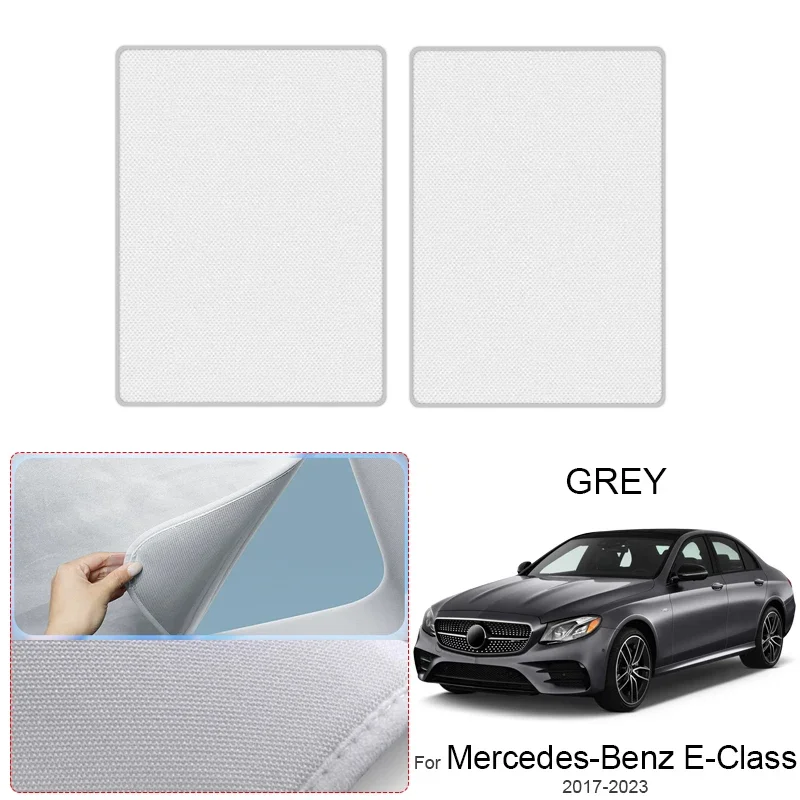 For MERCEDES-BENZ E-CLASS 2017-2026 Suede Fabric Electrostatic Adsorption Anti-UV Heat Insulation Skylight Sunroof Sunshade