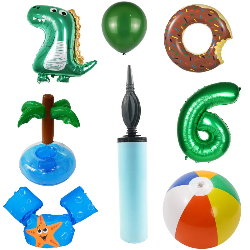 Hand Push Balloon Pump Foil Latex Air Balloon Inflatable Toy Ball Inflator Pump Wedding Birthday Party Decor Balloon Accessories