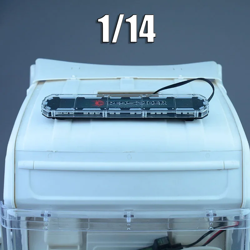 Camion RC à échelle 1:14 avec éclairage LED rouge et bleu, éclairage multi-mode pour Tamiya SCANIA 770S 56368 VOLVO FH16 ACTROS 3363