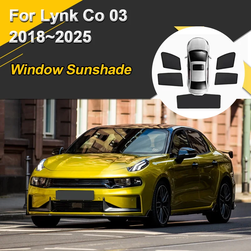 Car Sunshades For Lynk Co 03 2024 2018~2025 CS11 Sun Shades Heat Insulation Window Curtain Auti-UV Windshield Visors Accessories